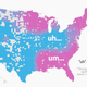 Illustration for article titled Check out this map showing whether you live where people say “um” or “uh”